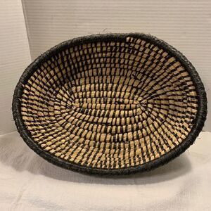 Sweet grass hand woven basket hand made utility tray basket wall hang XLg